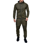 ZOGGA Fashion Jacket + pants Sportswear Men Tracksuit Hoodie Spring Autumn Men Brand Clothes Hoodies Mens Track Suit Set