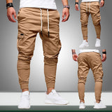 Autumn Men Joggers Pants 2019 New Casual Male Cargo Military Sweatpants Solid Multi-pocket Hip Hop Fitness Trousers Sportswear