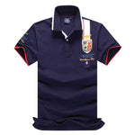 New summer menswear boutique embroidered breathable polo shirt lapel men's air force army polo shirt size s-3xl