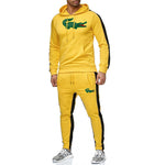 2019 spoof Funny brand men crocodile hoodies sweatshirts winter Street trend sudaderas hombre jogging Sportswearsets Tops+ Pants