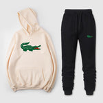 2019 spoof Funny brand men crocodile hoodies sweatshirts winter Street trend sudaderas hombre jogging Sportswearsets Tops+ Pants