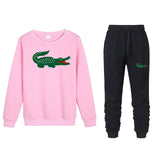 2019 spoof Funny brand men crocodile hoodies sweatshirts winter Street trend sudaderas hombre jogging Sportswearsets Tops+ Pants