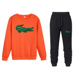 2019 spoof Funny brand men crocodile hoodies sweatshirts winter Street trend sudaderas hombre jogging Sportswearsets Tops+ Pants