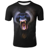 Men Animal t shirt Orangutan/monkey 3D Print tshirt Men Funny tees tops Short Sleeve O-neck 3D Print Summer Clothes XXS-4XL