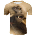 Men Animal t shirt Orangutan/monkey 3D Print tshirt Men Funny tees tops Short Sleeve O-neck 3D Print Summer Clothes XXS-4XL