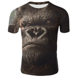 Men Animal t shirt Orangutan/monkey 3D Print tshirt Men Funny tees tops Short Sleeve O-neck 3D Print Summer Clothes XXS-4XL