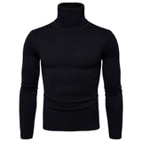 FAVOCENT Winter Warm Turtleneck Sweater Men Fashion Solid Knitted Mens Sweaters 2018 Casual Male Double Collar Slim Fit Pullover