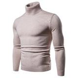 FAVOCENT Winter Warm Turtleneck Sweater Men Fashion Solid Knitted Mens Sweaters 2018 Casual Male Double Collar Slim Fit Pullover