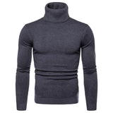 FAVOCENT Winter Warm Turtleneck Sweater Men Fashion Solid Knitted Mens Sweaters 2018 Casual Male Double Collar Slim Fit Pullover