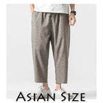 Sinicism Store Men Oversize Wide Leg Pants 2019 Mens Straight Casual Ankle-Length Pants Chinese Style Summer Male Harem Pants